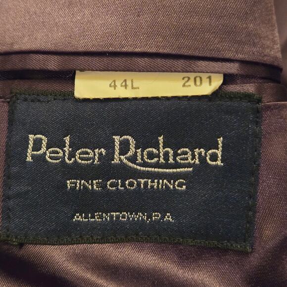 Peter Richard Loro Piana Coat Size 42L Super Fine Lambswool Gray Overcoat - Picture 7 of 16